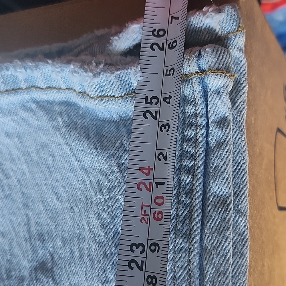 Abercrombie & Fitch The 90' Relaxed Jeans Light Blue Denim High Rise - Picture 9 of 10
